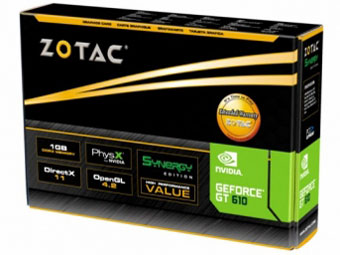ZOTAC GeForce GT 610 Synergy Edition 1GB ZT-60602-10L [PCIExp 1GB]