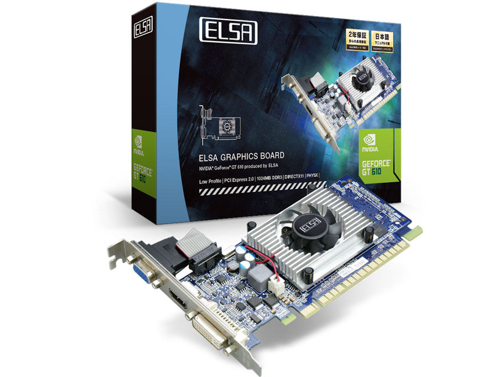 ELSA GeForce GT 610 [PCIExp 1GB] �̐��i�摜