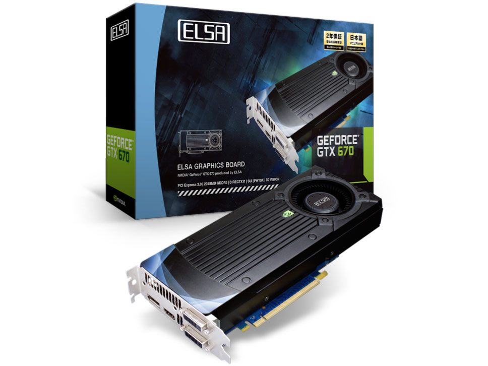 ELSA GeForce GTX 670 [PCIExp 2GB] �̐��i�摜