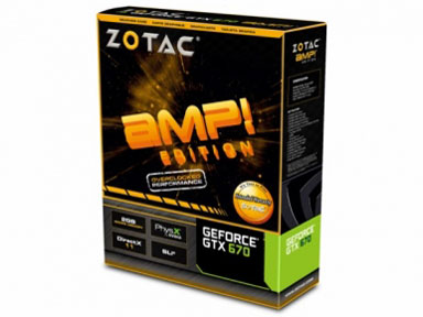 ZOTAC GeForce GTX 670 AMP�I Edition ZT-60302-10P [PCIExp 2GB]