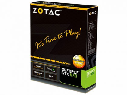 ZOTAC GeForce GTX 670 4GB ZT-60303-10P [PCIExp 4GB]