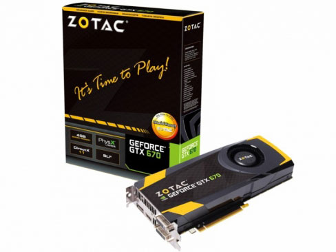 ZOTAC GeForce GTX 670 4GB ZT-60303-10P [PCIExp 4GB] �̐��i�摜