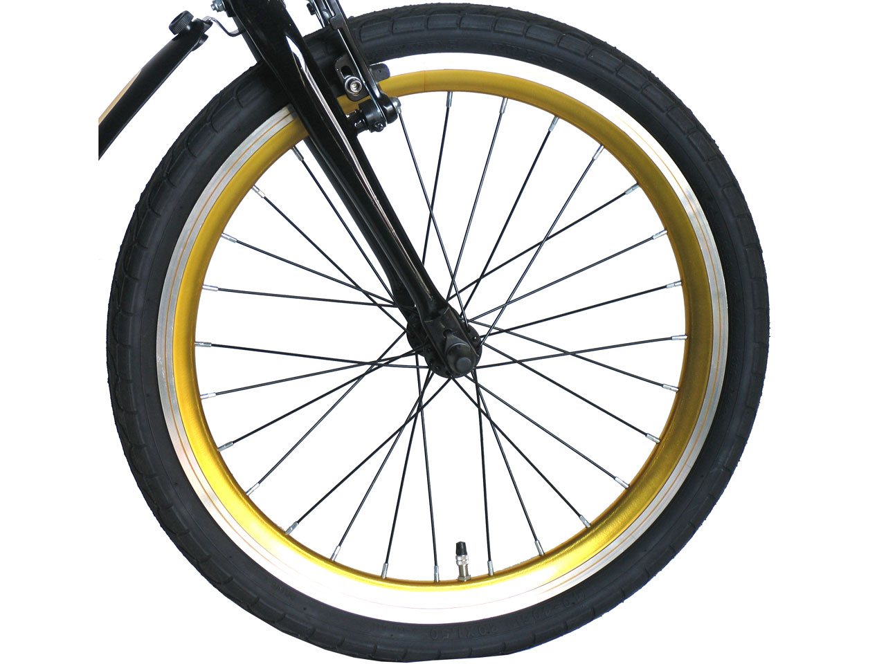 �f�U�C�i�[�Y�o�C�V�N�� MINIVELO207 [�u���b�N/�S�[���h]