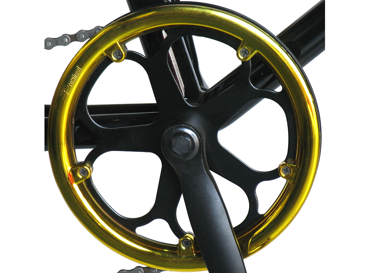 �f�U�C�i�[�Y�o�C�V�N�� MINIVELO207 [�u���b�N/�S�[���h]