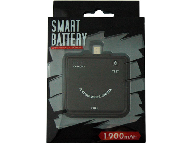 PORTABLE BATTERY for Smart Phone(1900) BM-POBAM/BK [�u���b�N]