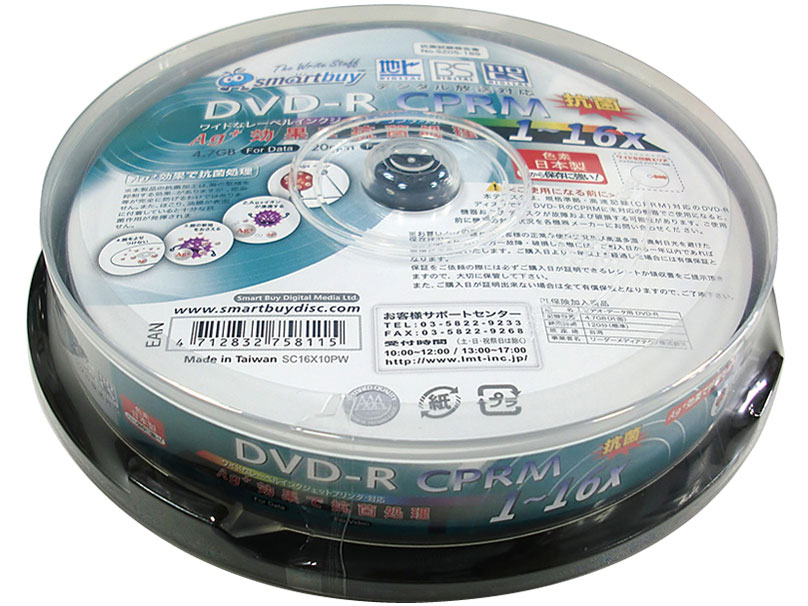 SC16X10PW [DVD-R 16�{�� 10���g]