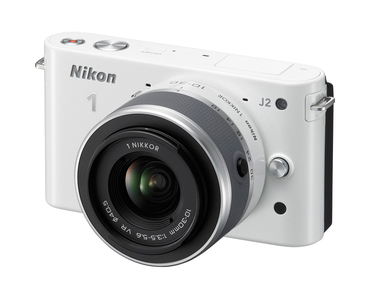 価格.com - 『本体 正面1』 Nikon 1 J2 標準ズームレンズキット [ホワイト] の製品画像