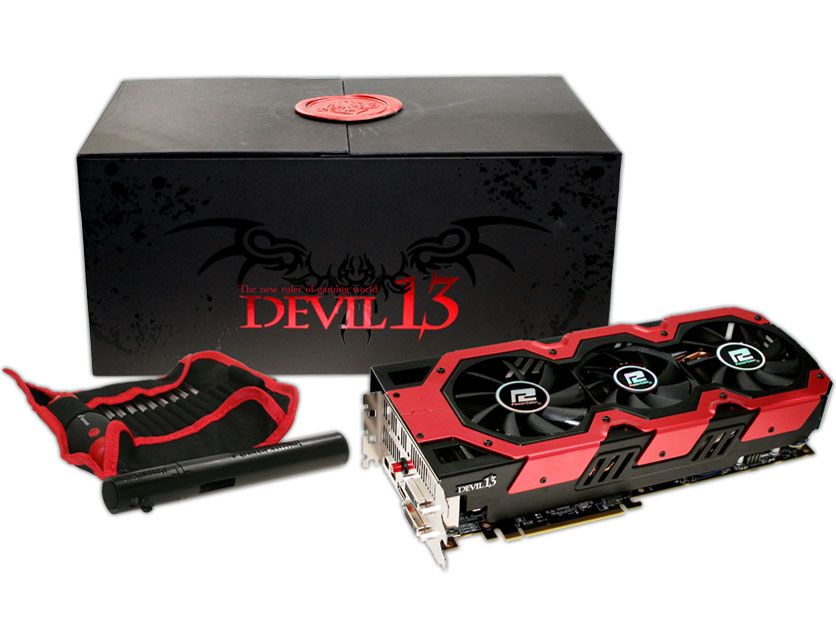 PowerColor DEVIL13 HD7990 6GB GDDR5 AX7990 6GBD5-A2DHJ [PCIExp 6GB] �̐��i�摜