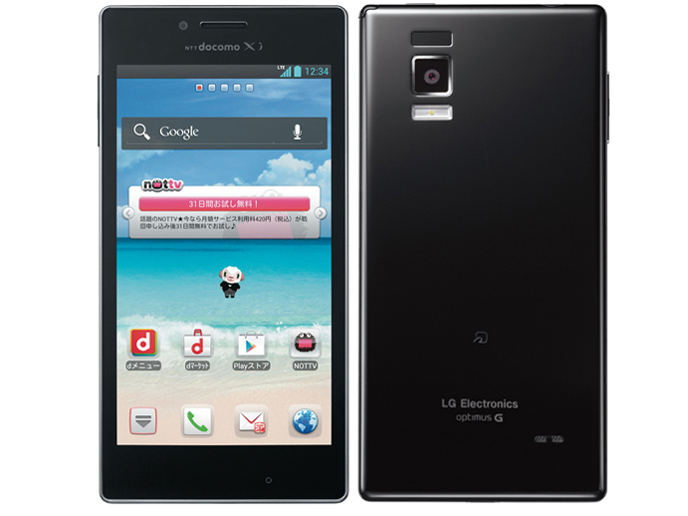 Optimus G L-01E docomo [Black] �̐��i�摜