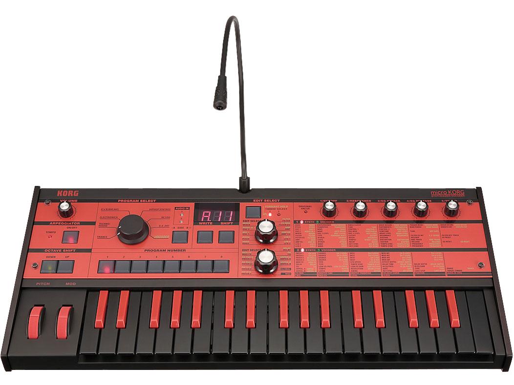 microKORG Synthesizer/Vocoder BKRD [Black x Red]