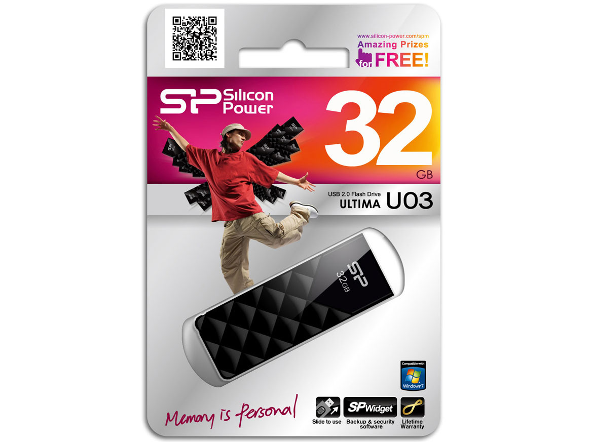 Ultima U03 SP032GBUF2U03V1K [32GB �~�X�e���[�u���b�N]