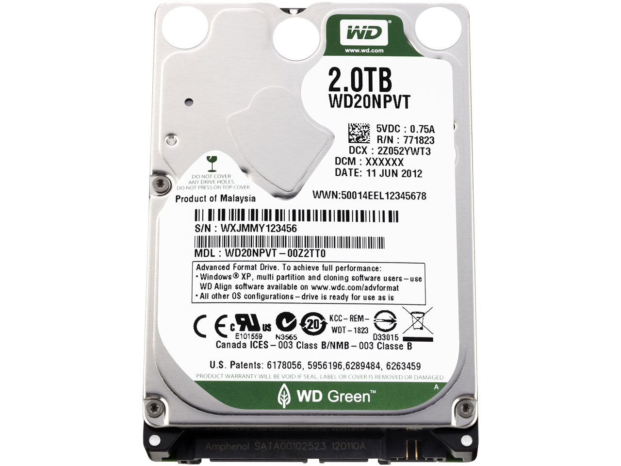 WD20NPVT [2TB 15mm]