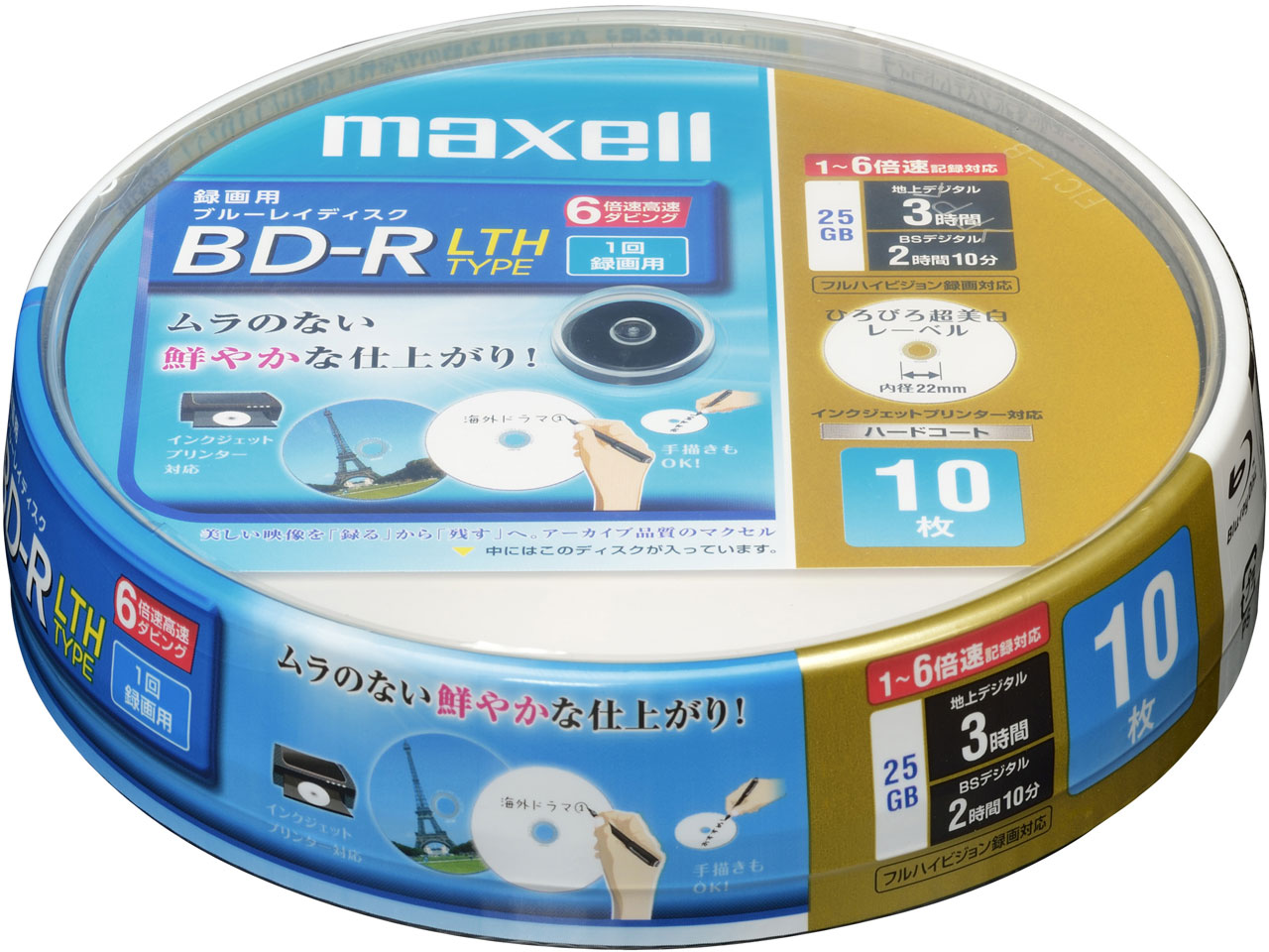 BR25VLFWPC.10SP [BD-R LTH 6�{�� 10���g] �̐��i�摜