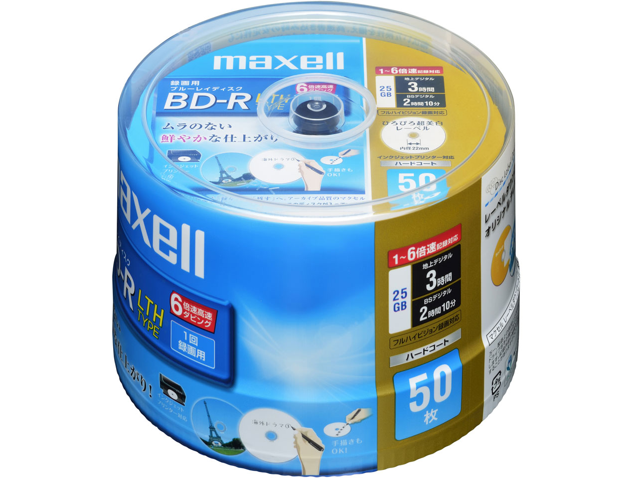 BR25VLFWPC.50SP [BD-R LTH 6�{�� 50���g] �̐��i�摜