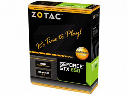 ZOTAC GeForce GTX 650 ZT-61002-10M [PCIExp 2GB]