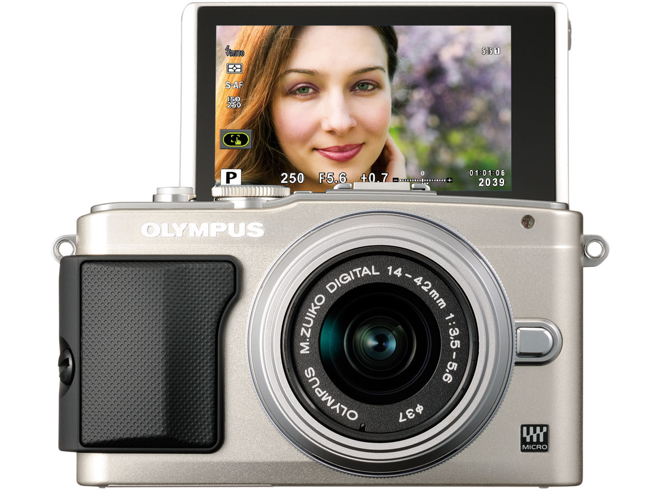 OLYMPUS PEN Lite E-PL5 �����Y�L�b�g [�V���o�[]