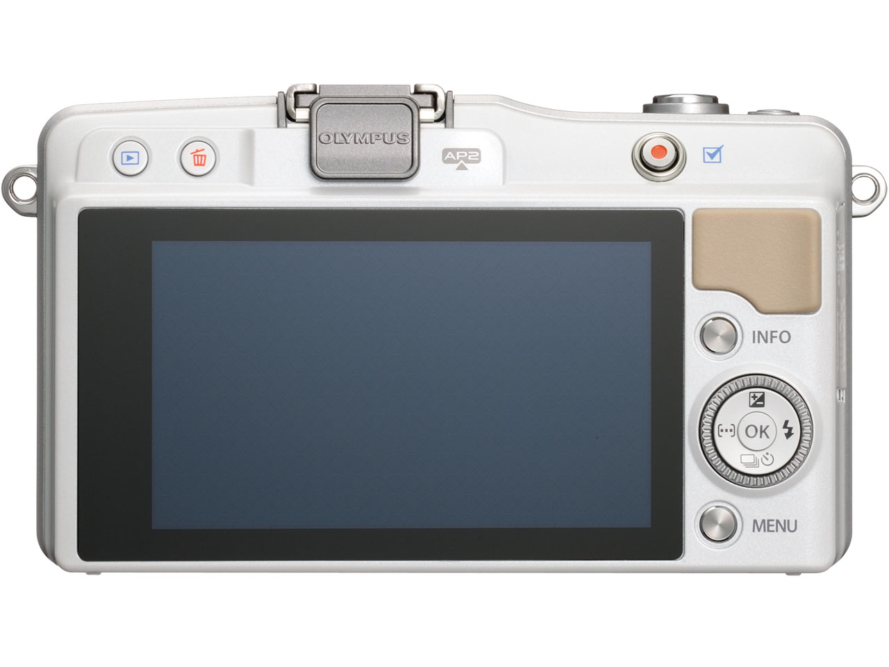 価格.com - 『本体 背面』 OLYMPUS PEN mini E-PM2 レンズキット [ホワイト] の製品画像