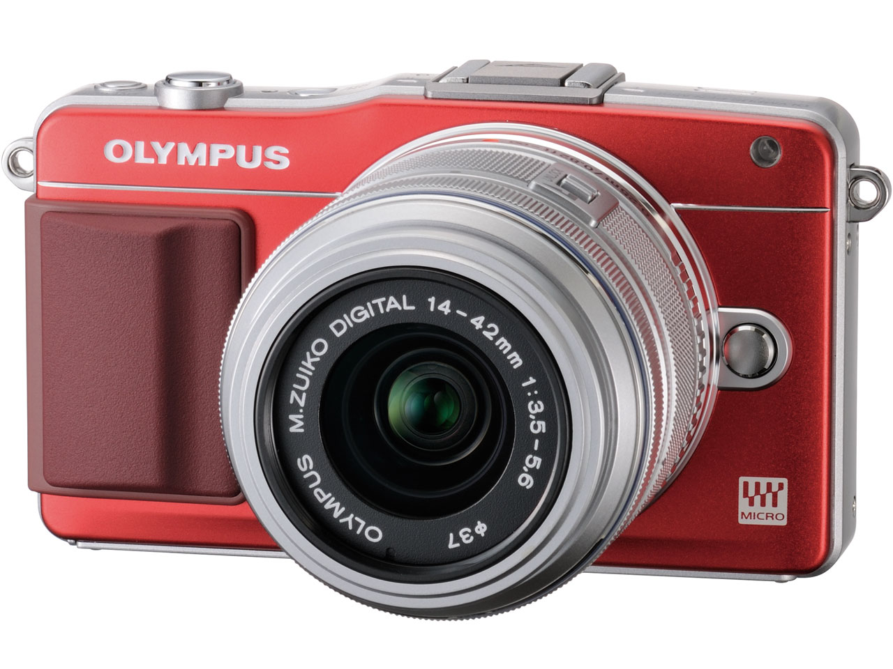 OLYMPUS PEN mini E-PM2 レンズキット [レッド]の製品画像 - 価格.com