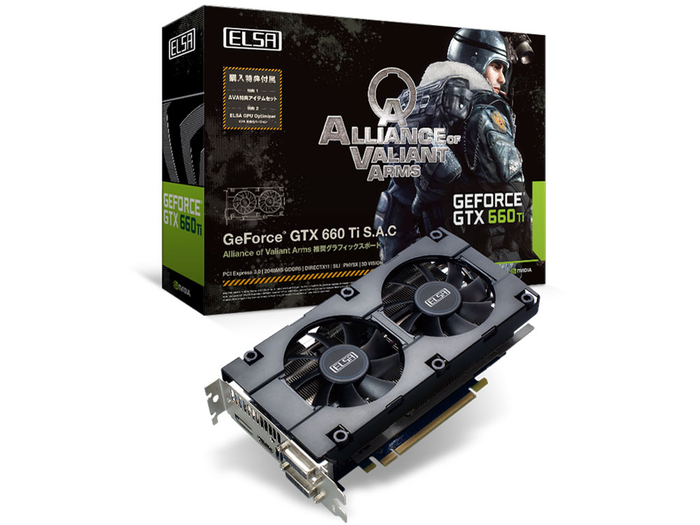ELSA GeForce GTX 660 Ti S.A.C [PCIExp 2GB] �̐��i�摜