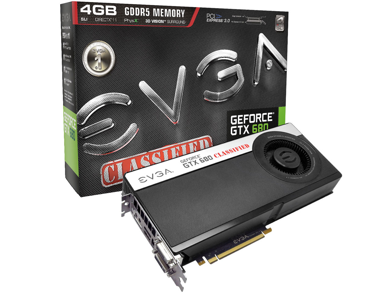 GeForce GTX 680 Classified 04G-P4-3688-KR [PCIExp 4GB] �̐��i�摜