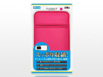 Wii U�Q�[���p�b�h�p �|�[�^�u���|�[�` DJ-WIUPP-PK [�s���N] �̐��i�摜