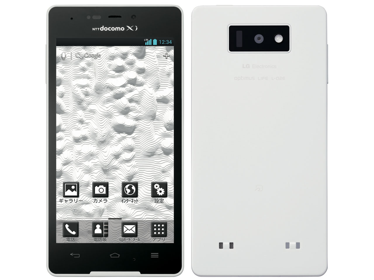 Optimus LIFE L-02E docomo [mozzarella white] �̐��i�摜
