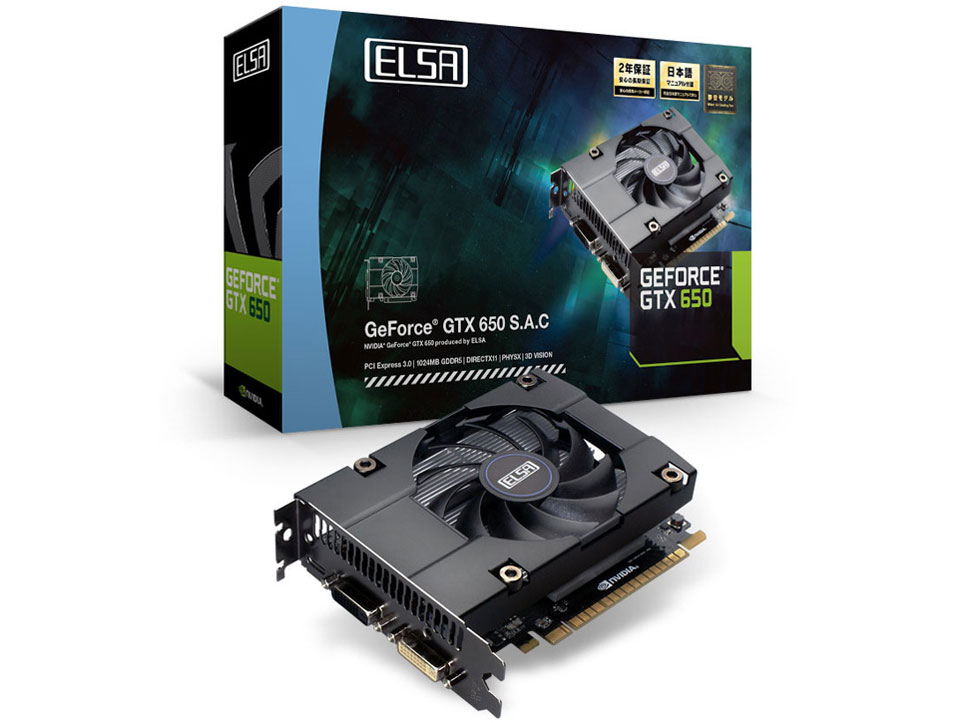 ELSA GeForce GTX 650 1GB S.A.C [PCIExp 1GB] �̐��i�摜