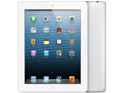 iPad Retina�f�B�X�v���C Wi-Fi+Cellular 32GB SoftBank [�z���C�g] �̐��i�摜