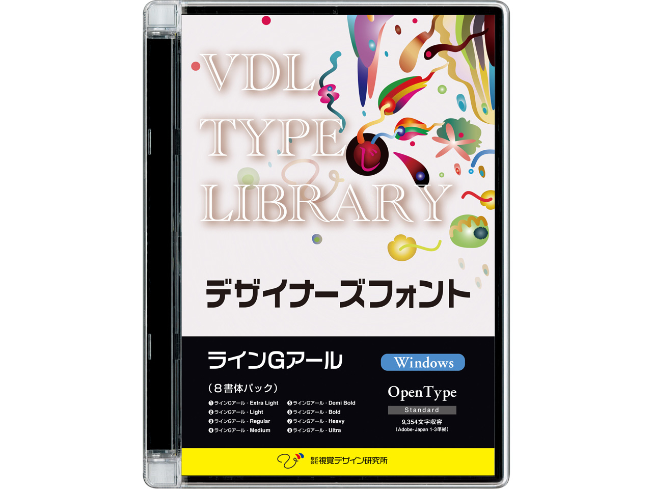 VDL TYPE LIBRARY �f�U�C�i�[�Y�t�H���g OpenType ���C��G�A�[�� Windows�� �̐��i�摜