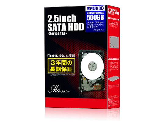 MQ01ABD050BOX [500GB 9.5mm] �̐��i�摜