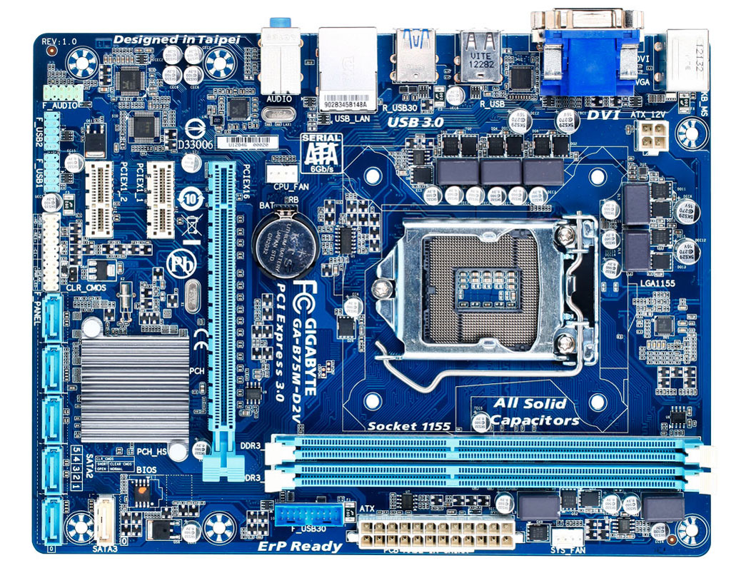 Gigabyte ga b75m d2v подключение