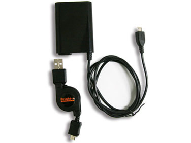 AC Adaptor + Reel Cable Set for Smart Phone BM-ACWMICRO/BK [�u���b�N] �̐��i�摜