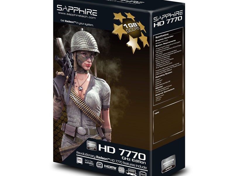 SAPPHIRE HD 7770 GHz EDITION 1GB GDDR5 [PCIExp 1GB]