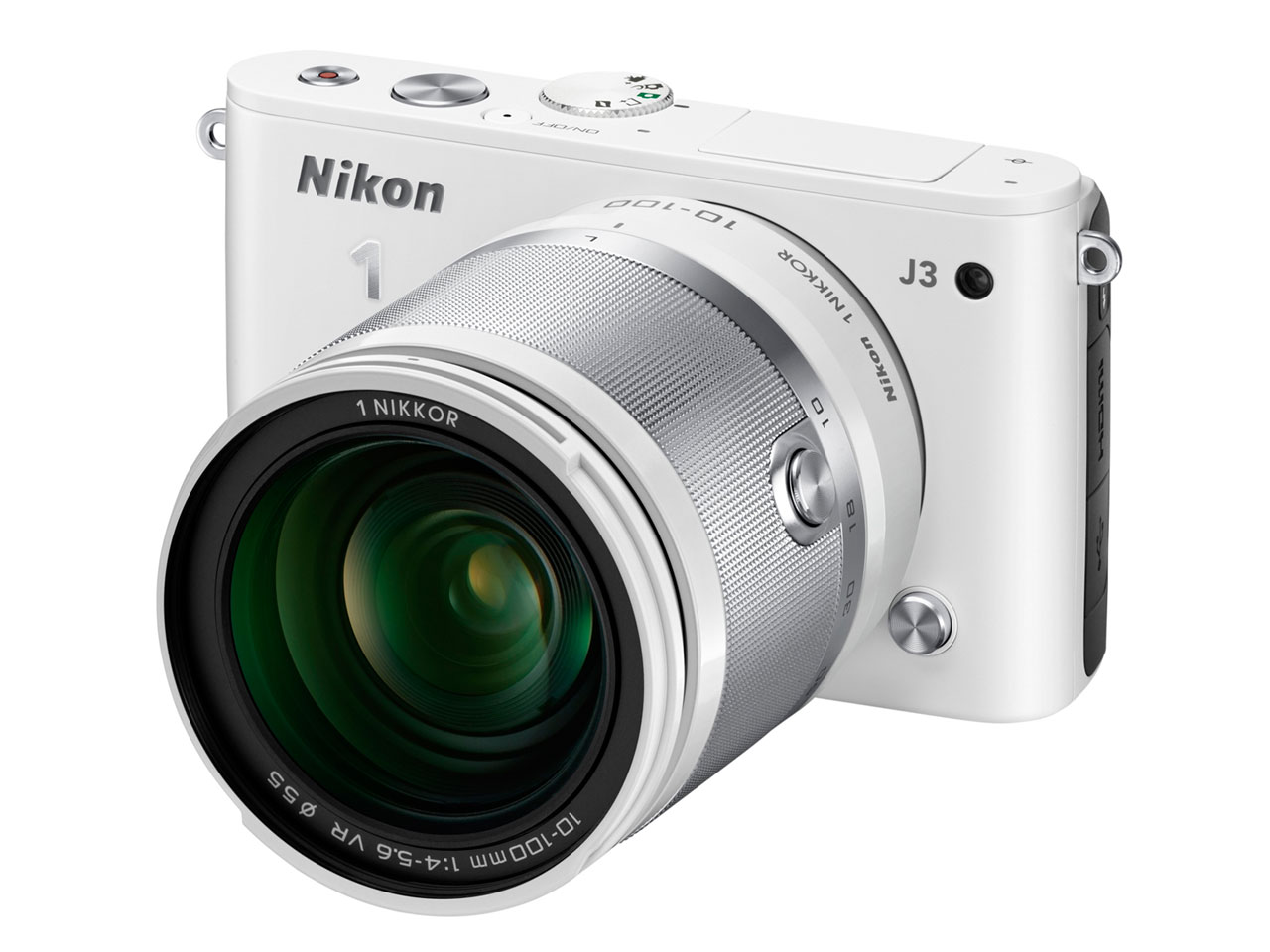 Nikon 1 J3 ���^10�{�Y�[���L�b�g [�z���C�g] �̐��i�摜