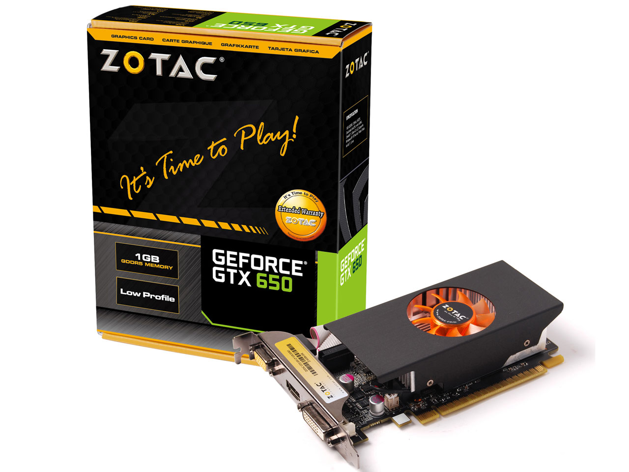 ZOTAC GeForce GTX 650 LP 1GB ZT-61008-10M [PCIExp 1GB] �̐��i�摜