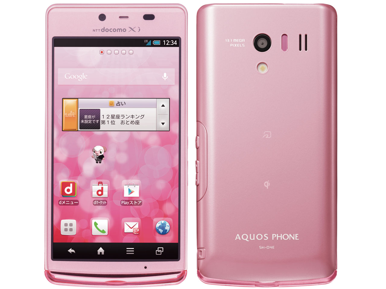AQUOS PHONE EX SH-04E docomo [Pink] �̐��i�摜