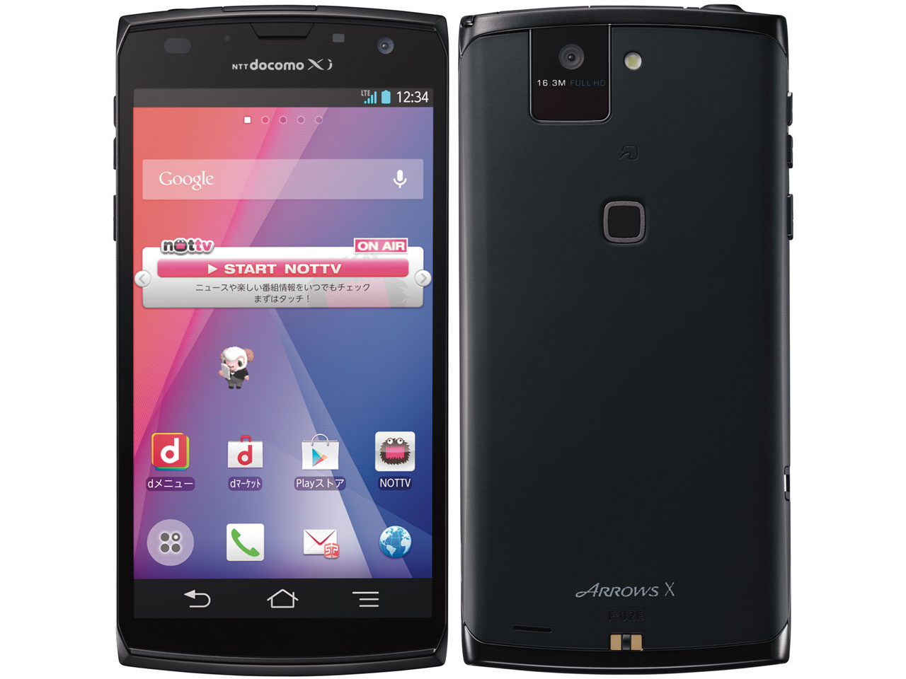 ARROWS X F-02E docomo [Black] �̐��i�摜