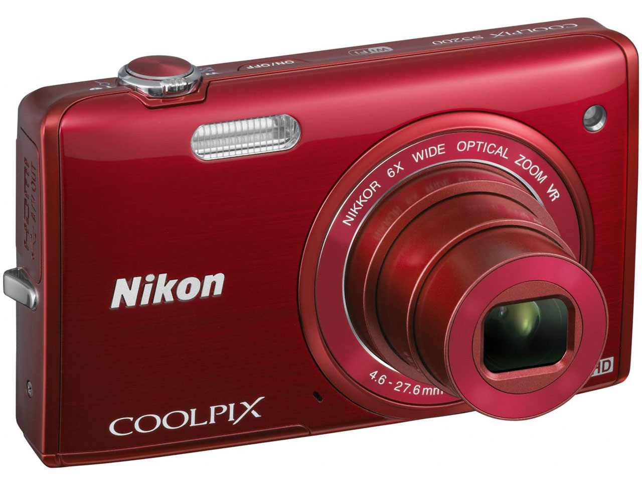 価格.com - 『本体 正面3』 COOLPIX S5200 [グロッシーレッド] の製品画像