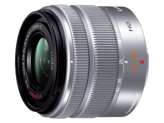 LUMIX G VARIO 14-42mm/F3.5-5.6 II ASPH./MEGA O.I.S. H-FS1442A-S [�V���o�[] �̐��i�摜