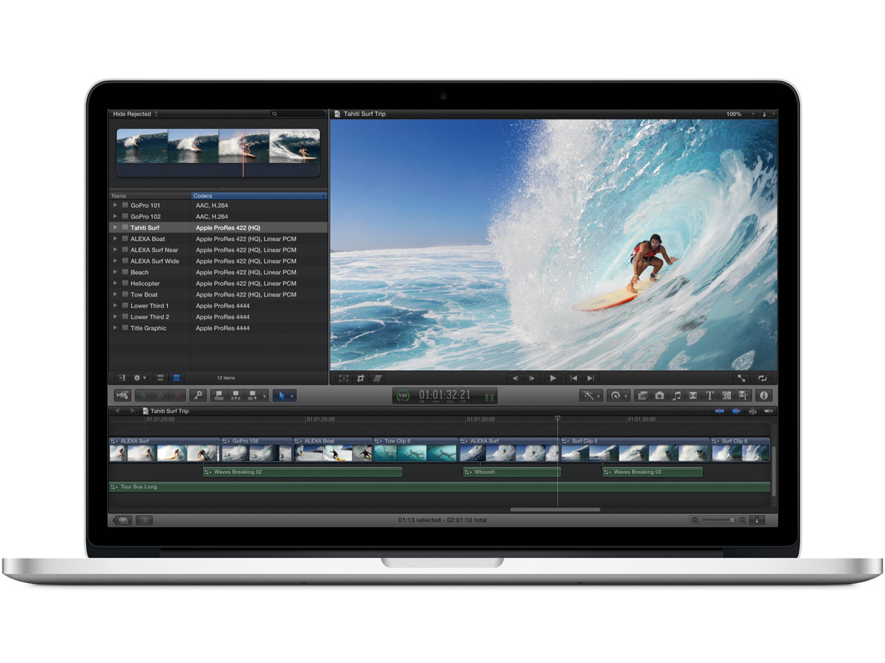 MacBook Pro Retina�f�B�X�v���C 2400/15.4 ME664J/A �̐��i�摜