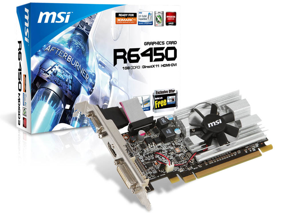 R6450-MD1GD3/LP V2 [PCIExp 1GB] �̐��i�摜