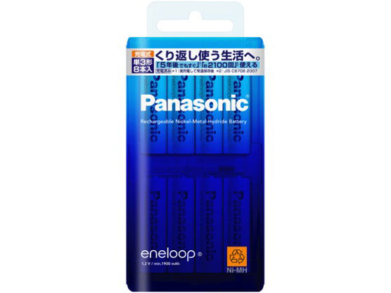 eneloop �P3�` 8�{�p�b�N(�X�^���_�[�h���f��) BK-3MCC/8 �̐��i�摜