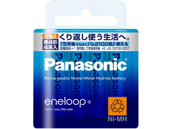 eneloop �P4�` 4�{�p�b�N(�X�^���_�[�h���f��) BK-4MCC/4 �̐��i�摜