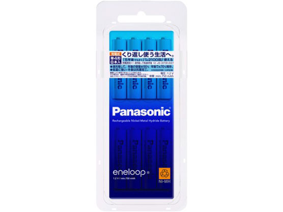 eneloop �P4�` 8�{�p�b�N(�X�^���_�[�h���f��) BK-4MCC/8 �̐��i�摜