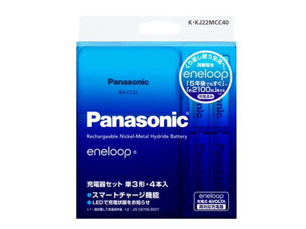 eneloop �P3�` 4�{�t �[�d��Z�b�g K-KJ22MCC40 �̐��i�摜