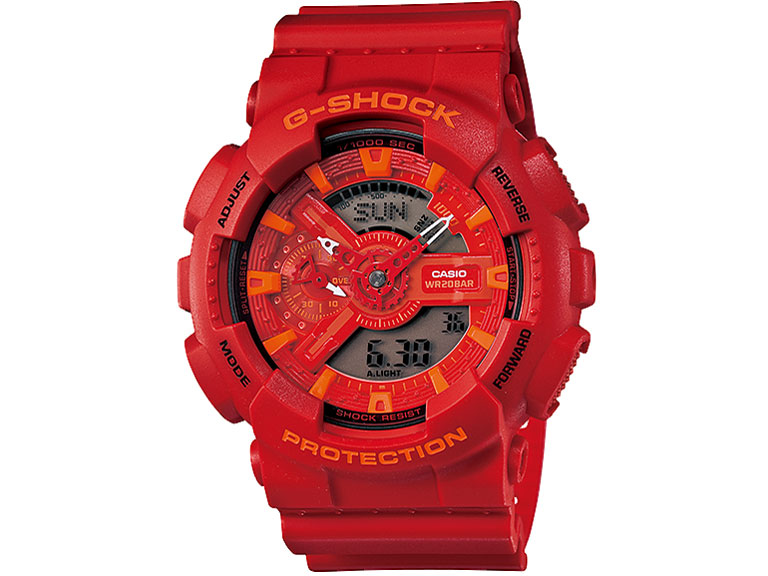 G-SHOCK �u���[&���b�h�V���[�Y GA-110AC-4AJF �̐��i�摜