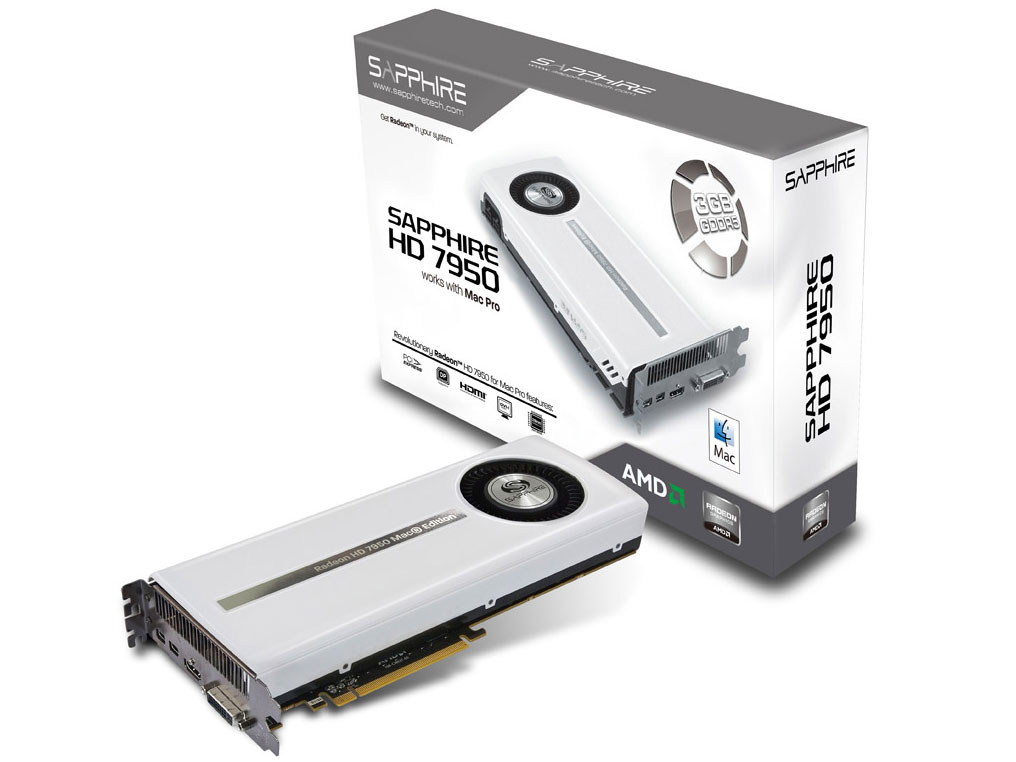 SAPPHIRE HD7950 3G GDDR5 PCI-E HDMI/DVI-I/DUAL MINI DP MAC EDITION [PCIExp 3GB] �̐��i�摜