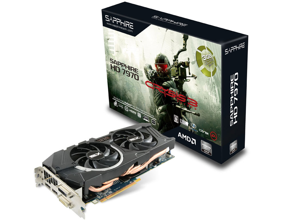 SAPPHIRE HD7970 3G GDDR5 PCI-E DL-DVI-I+SL-DVI-D/HDMI/DP Crysis 3 Edition [PCIExp 3GB] �̐��i�摜