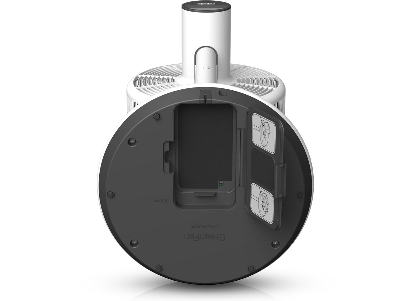 GreenFan2+ �R�[�h���X���f�� EGF-1250-WK [�z���C�gx�u���b�N]