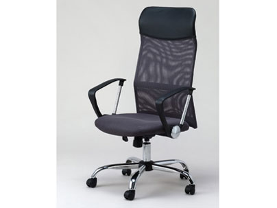 ブラックメッシュオフィスチェア ◇10/31 16時まで特価◇極厚クッション オフィスチェア ミドル